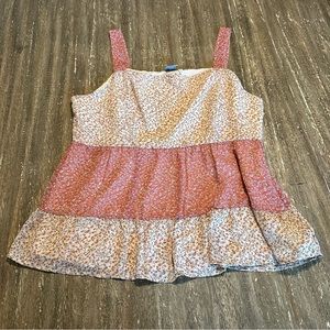 Paper crane floral tank